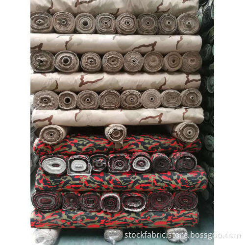 stock TC camflouge fabric